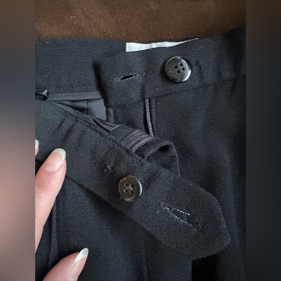 Evan Picone Black Vintage Dress Pants. High Waisted Pleated In Front Lined Sz 4 - Picture 6 of 11